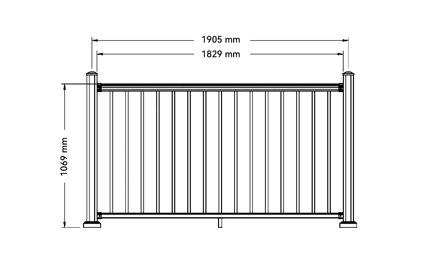 Aluminum Railing-size